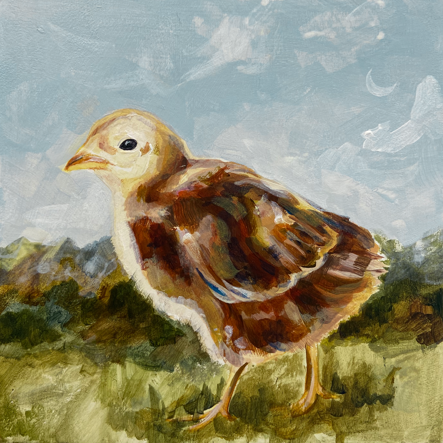 February '24 Chicken Painting