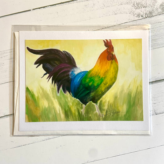 Pride Chicken Cards: Rainbow Rooster, The Beautiful One