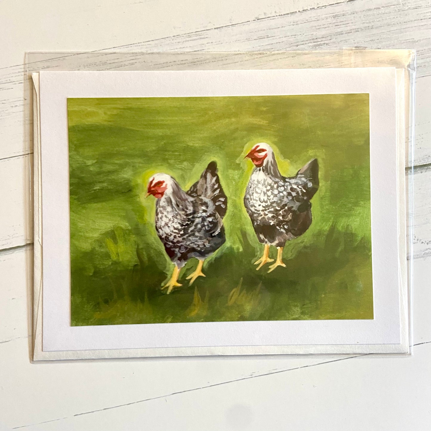 "The Twins" Chicken Card