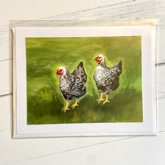 "The Twins" Chicken Card