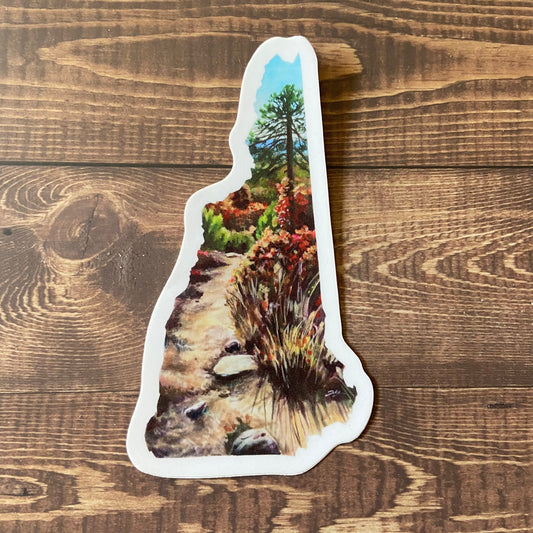 "New Hampshire I" Fall Path Sticker