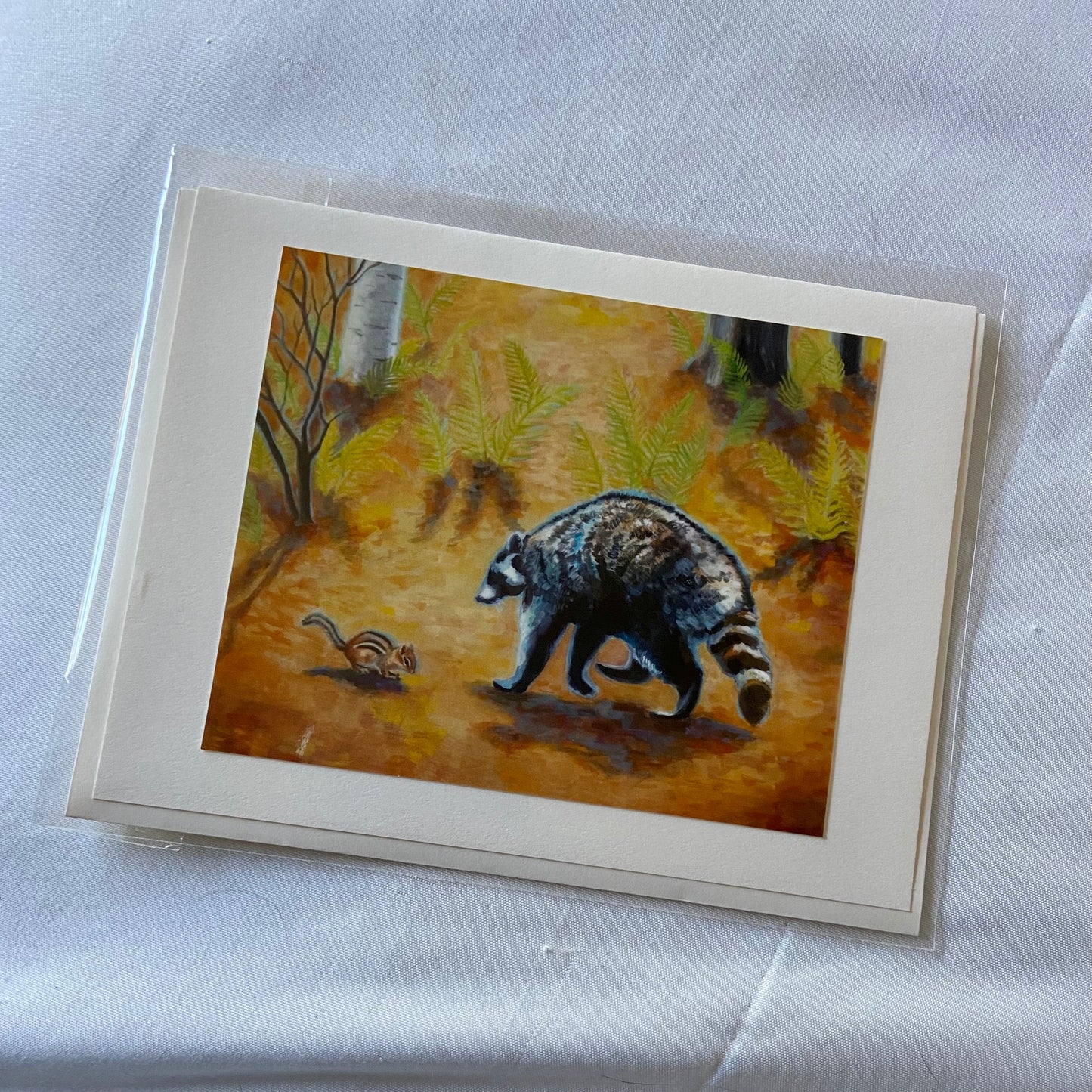 "Friends" Raccoon and Chipmunk Card