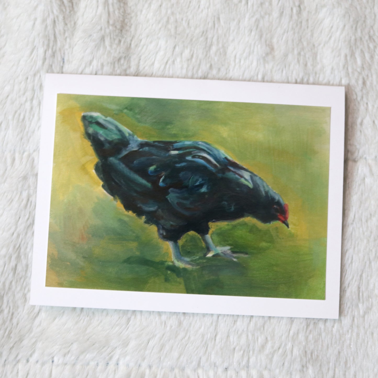 Chicken card: Landscape Goth