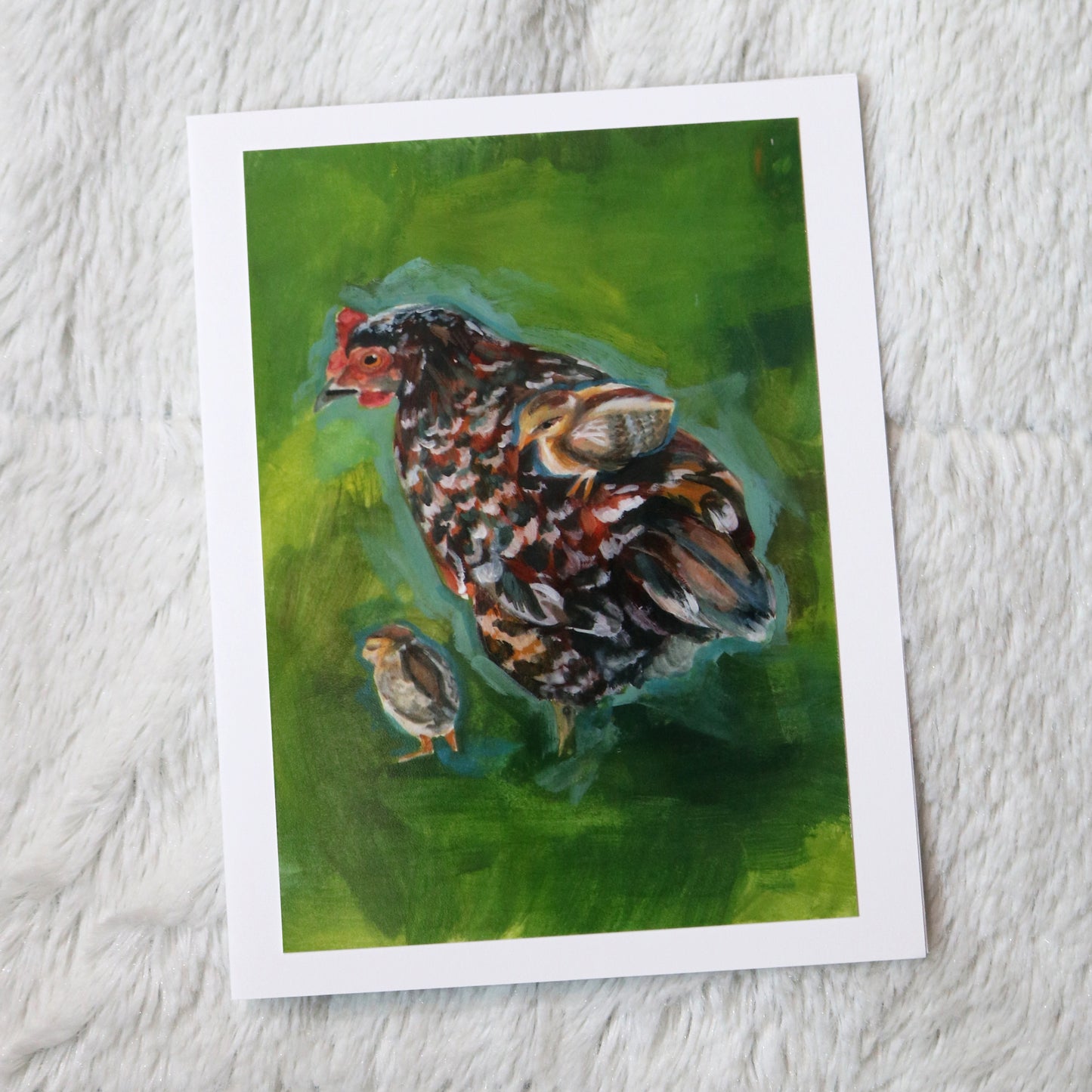 Chicken card: Mama