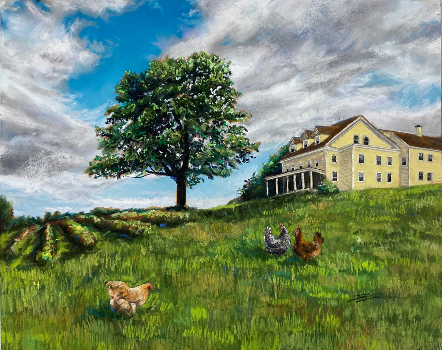 "Channeling Wyeth" Original Pastel Painting