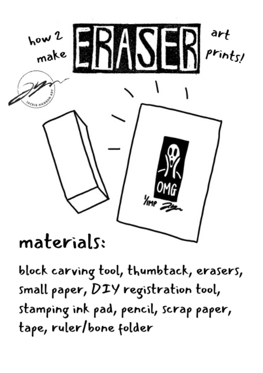 Eraser Print How-To Zine