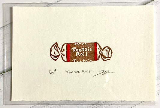 Eraser Print: Tootsie Roll