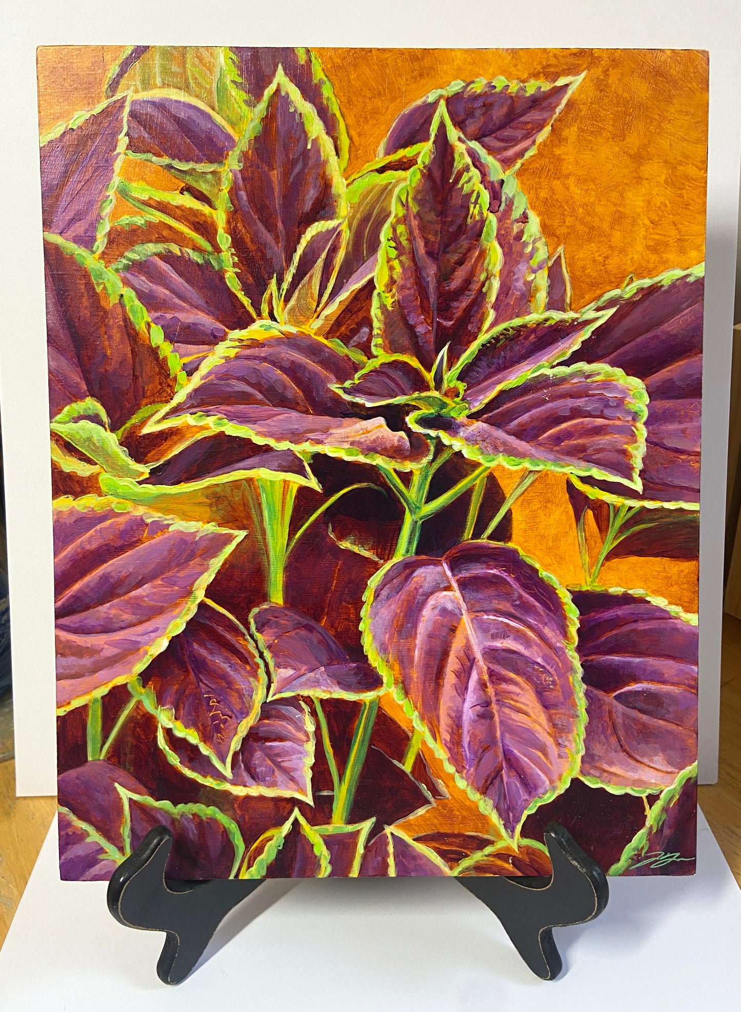 "Strength" (Purple Coleus) Original Painting