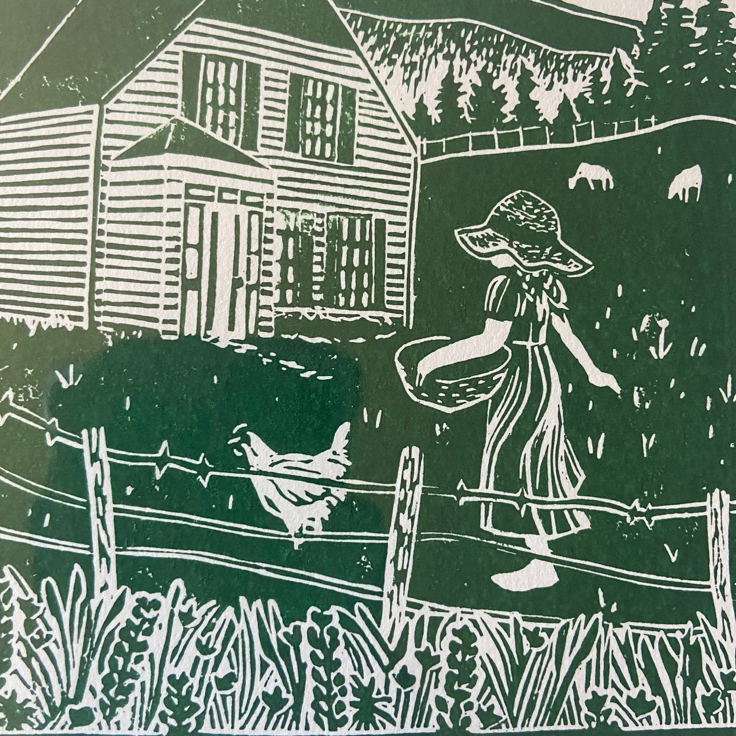 "Anne" Editioned Linoleum Block Print