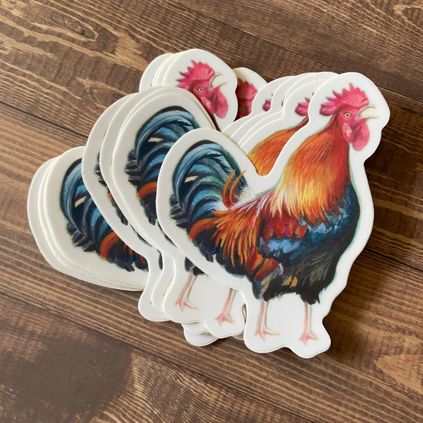 Mid-Caw Rooster Chicken Sticker