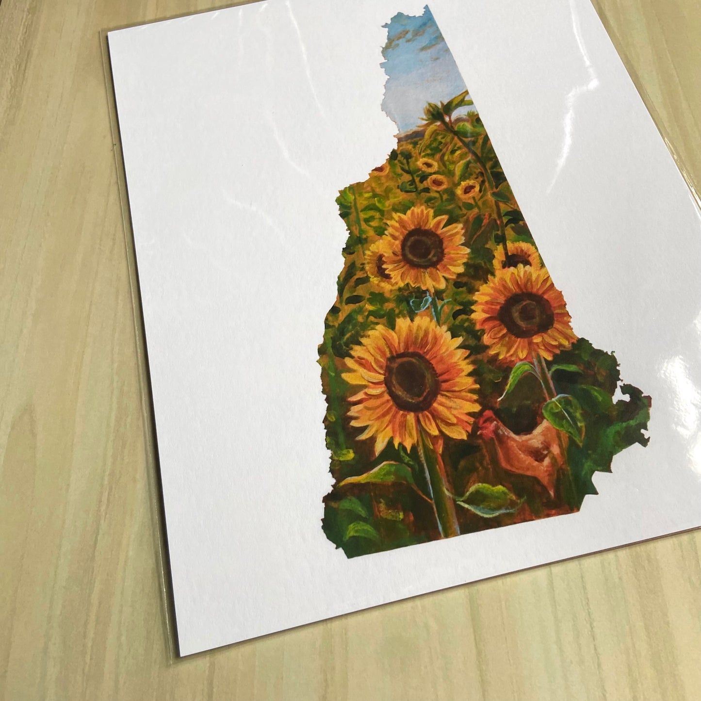 "New Hampshire III" Sunflower Print