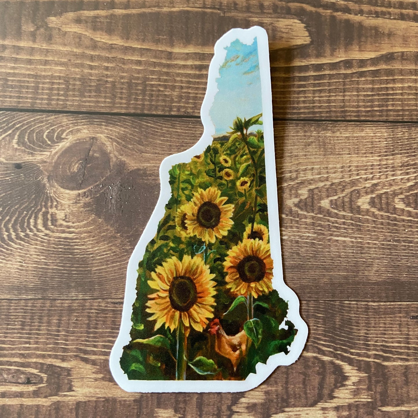New Hampshire III Sticker (Sunflowers)