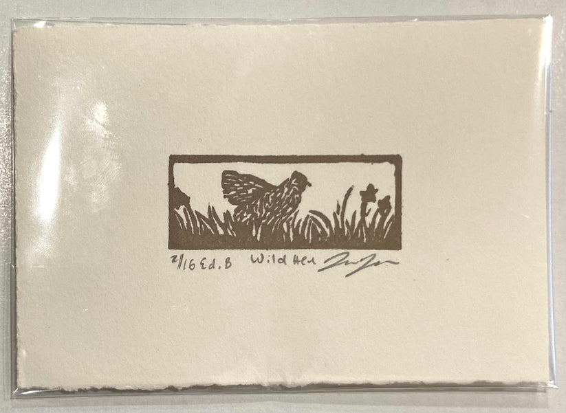 Eraser Print: Wild Hen