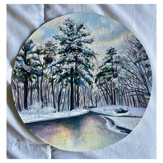 "December 26" Original gouache painting