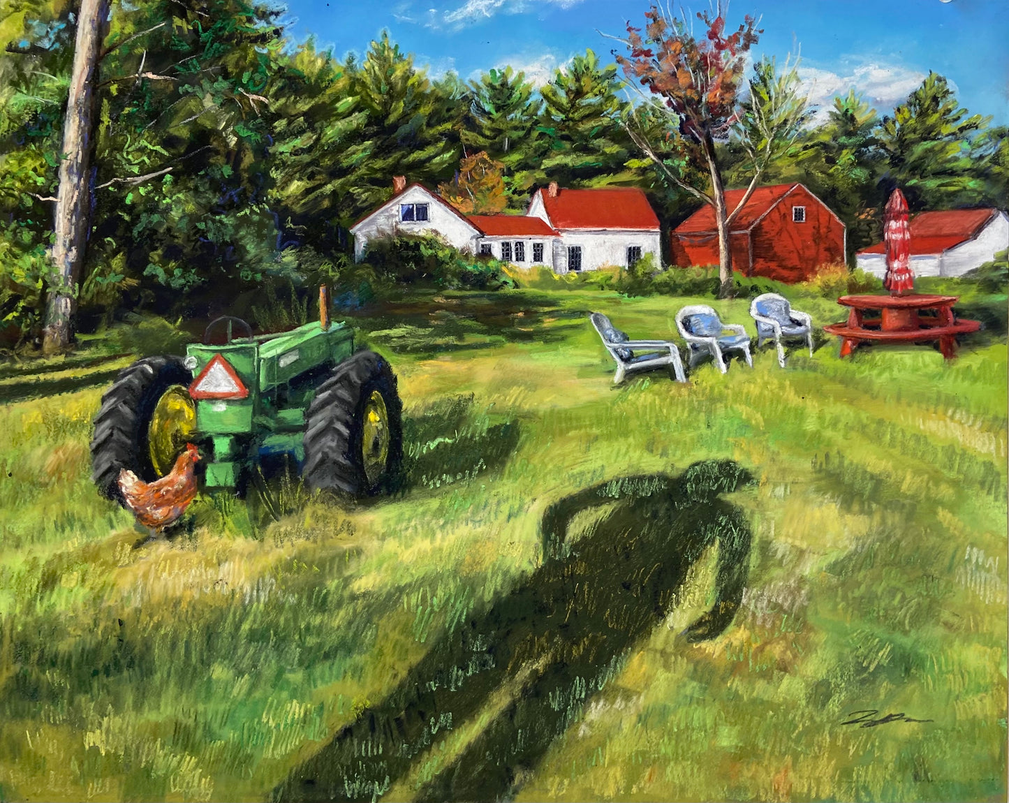 "In Between The Field And The Farm" Print