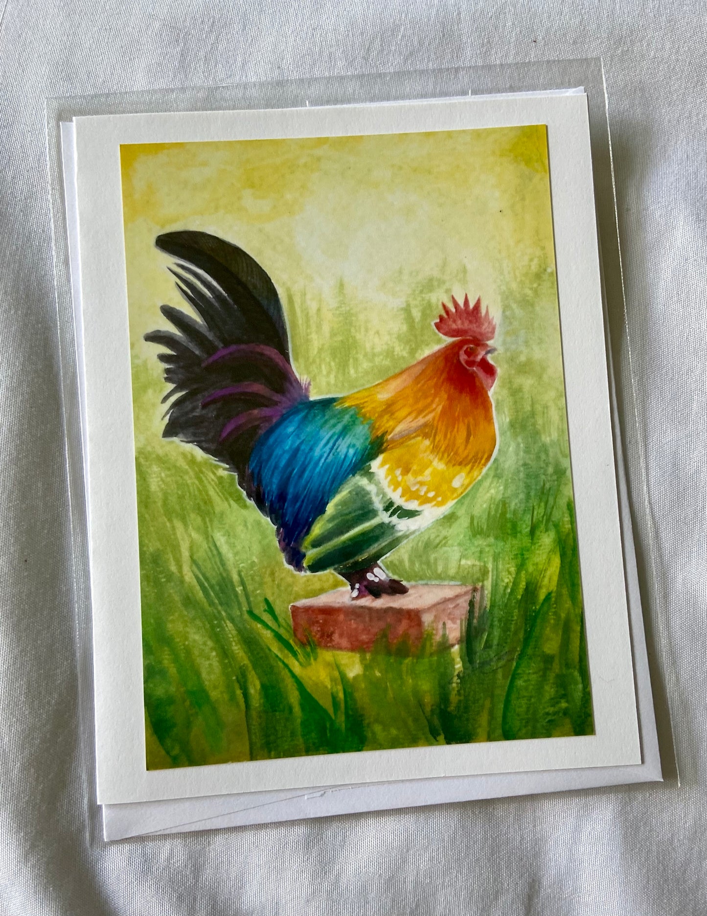 Pride Chicken Cards: Rainbow Rooster, On The Foundation