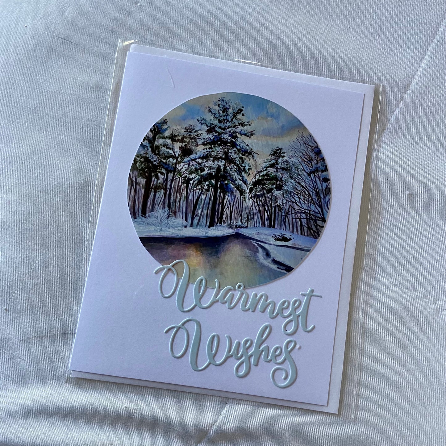 "Warmest Wishes" Winter Greeting Card